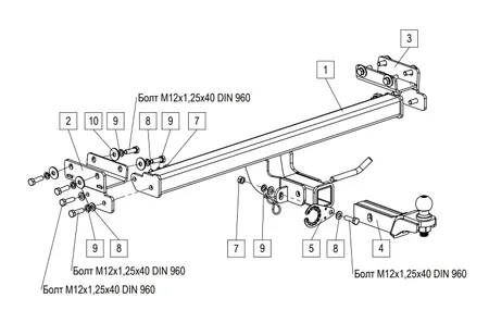 Фаркоп TowRus для Tenet T4L 2026- 269086 в Ульяновск