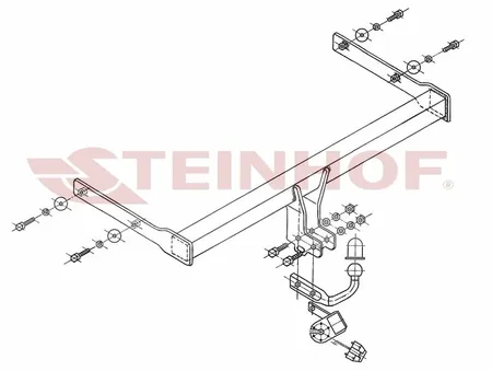 Фаркоп Steinhof для Skoda Octavia 2004-2013 S-341 в Ульяновск