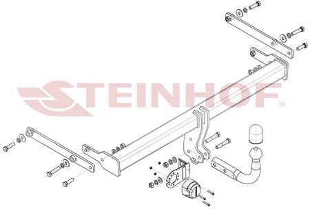 Фаркоп Steinhof для Mazda 3 (седан) 2019- Арт. M-061 M-061 в Ульяновск