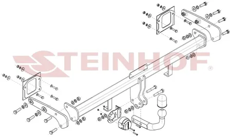Фаркоп Steinhof для Hyundai Bayon 2021- Арт. H-225 H-225 в Ульяновск