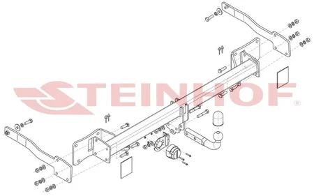Фаркоп Steinhof для Volkswagen Transporter T7 2024- F-321 в Ульяновск