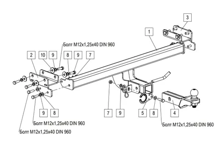 Фаркоп TowRus для Jeland J7 2026- 269086 в Ульяновск