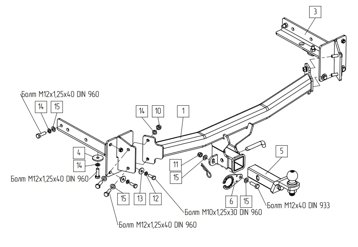Фаркоп TowRus для LiXiang L6 2024- Арт. 288194 288194 в Ульяновск Фаркоп TowRus для LiXiang L6 2024- Арт. 288194 288194 в Ульяновск